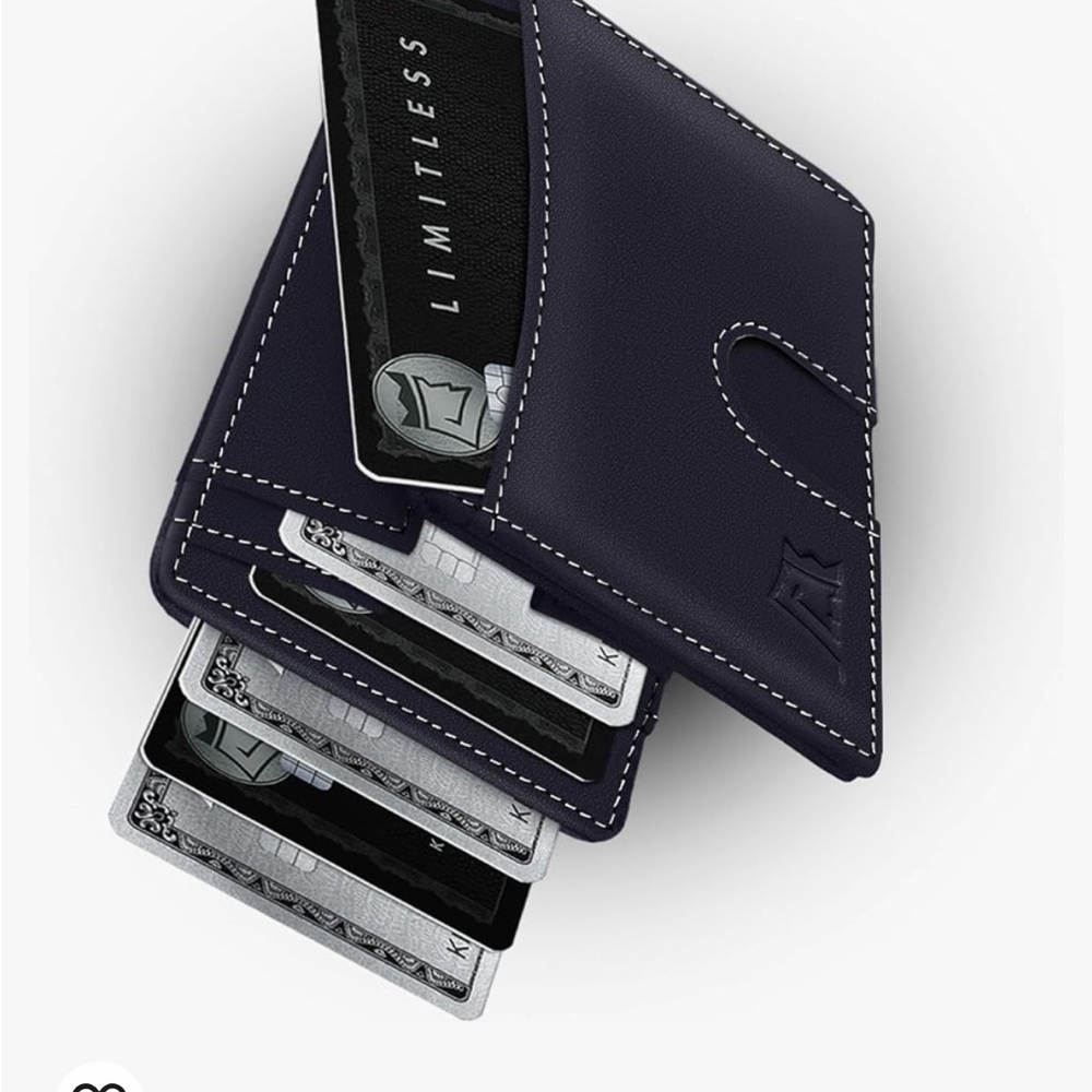 BLACK RFID PROTECTED LEATHER WALLET